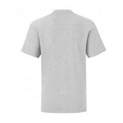 Heather - Back - Fruit of the Loom Childrens-Kids Iconic Heather T-Shirt