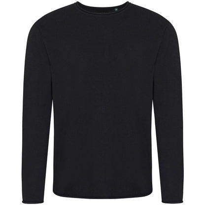 Black - Front - Ecologie Unisex Adult Arenal Knitted Sweatshirt