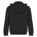 Black-Gunmetal Grey - Back - Finden & Hales Childrens-Kids Team Contrast Hoodie