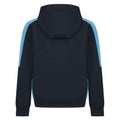 Navy-Sky - Back - Finden & Hales Childrens-Kids Team Contrast Hoodie