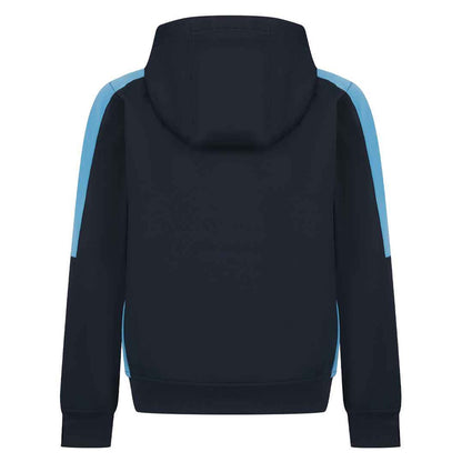 Navy-Sky - Back - Finden & Hales Childrens-Kids Team Contrast Hoodie