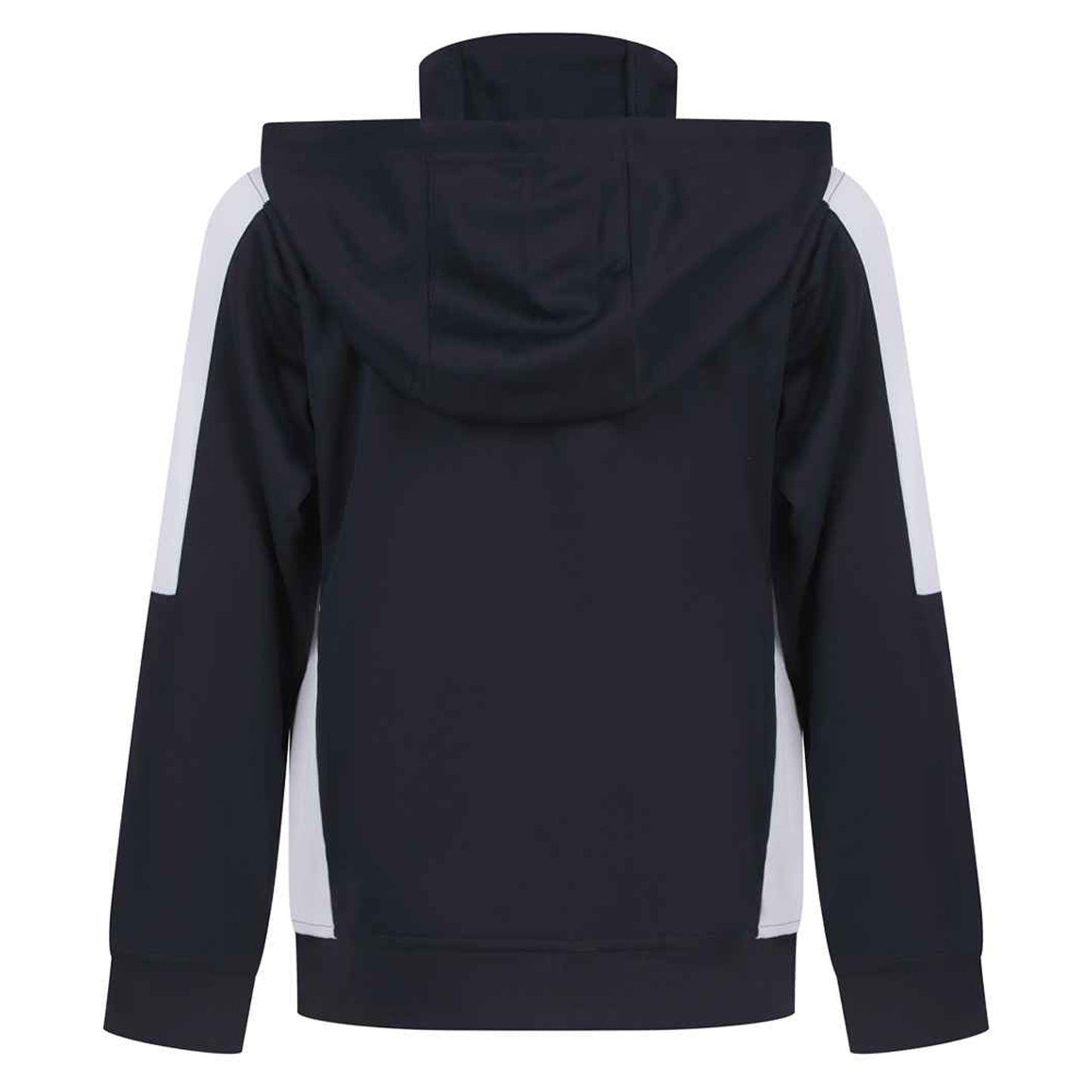 Navy-White - Back - Finden & Hales Childrens-Kids Team Contrast Hoodie