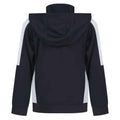 Navy-White - Back - Finden & Hales Childrens-Kids Team Contrast Hoodie