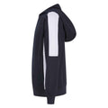 Navy-White - Side - Finden & Hales Childrens-Kids Team Contrast Hoodie