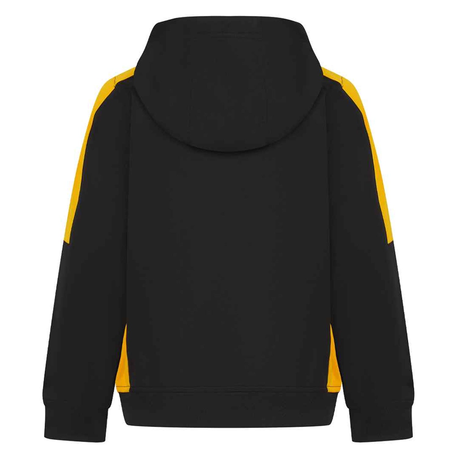 Black-Gold - Back - Finden & Hales Childrens-Kids Team Contrast Hoodie