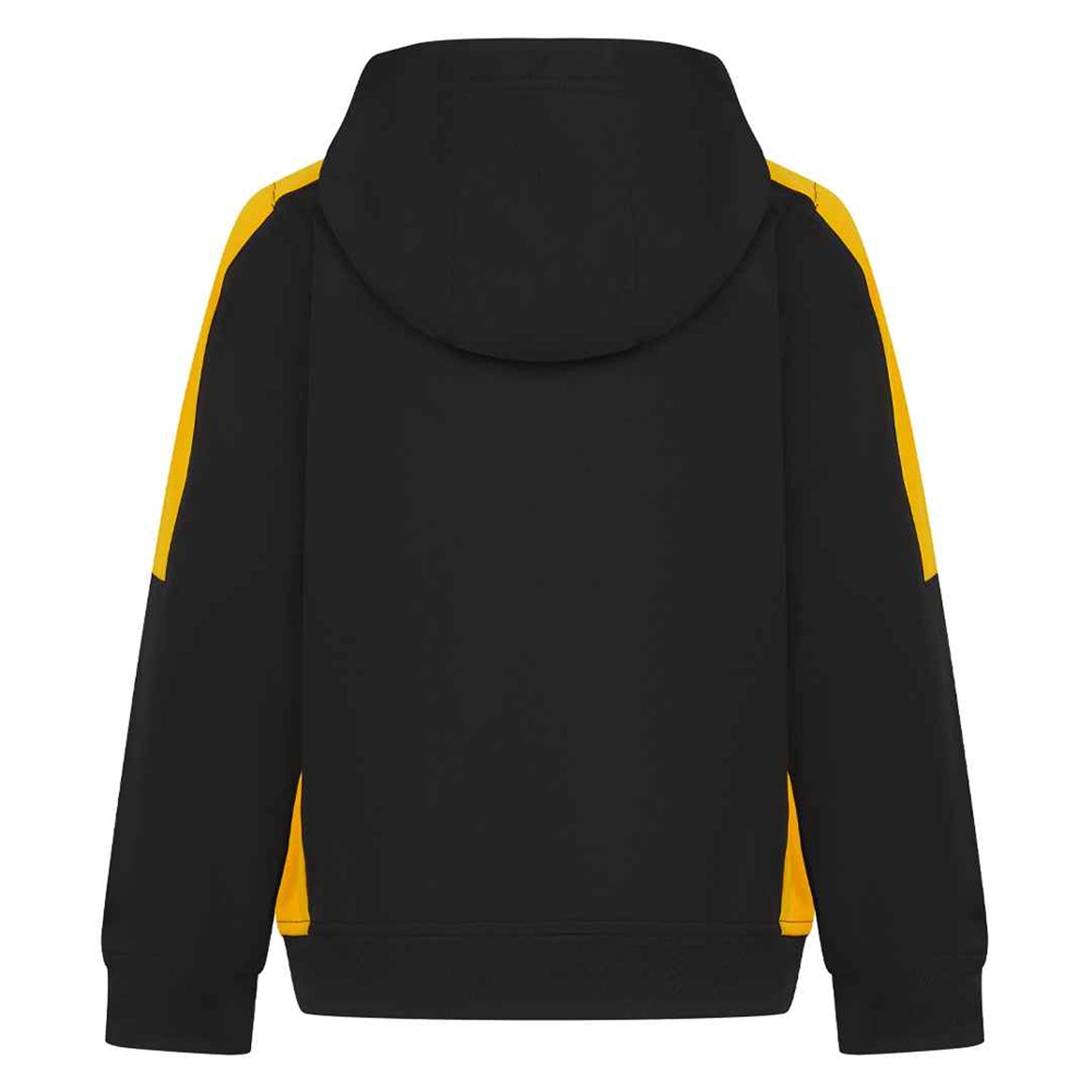 Black-Gold - Back - Finden & Hales Childrens-Kids Team Contrast Hoodie
