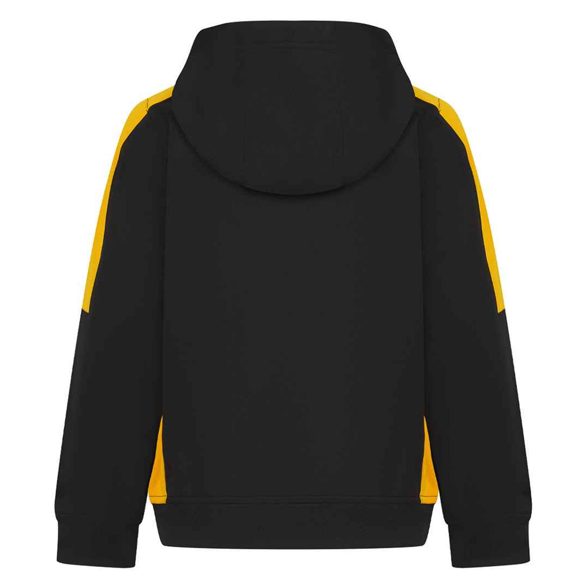 Black-Gold - Back - Finden & Hales Childrens-Kids Team Contrast Hoodie