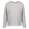 Light Grey - Front - Kariban Womens-Ladies Heather Oversized Sweatshirt