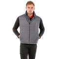 Grey - Back - Result Core Unisex Adult Padded Body Warmer