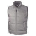 Grey - Front - Result Core Unisex Adult Padded Body Warmer