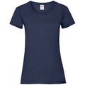 Deep Navy - Front - Fruit of the Loom Womens-Ladies Valueweight Heather Lady Fit T-Shirt