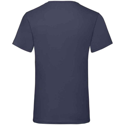 Deep Navy - Back - Fruit of the Loom Mens Valueweight V Neck T-Shirt