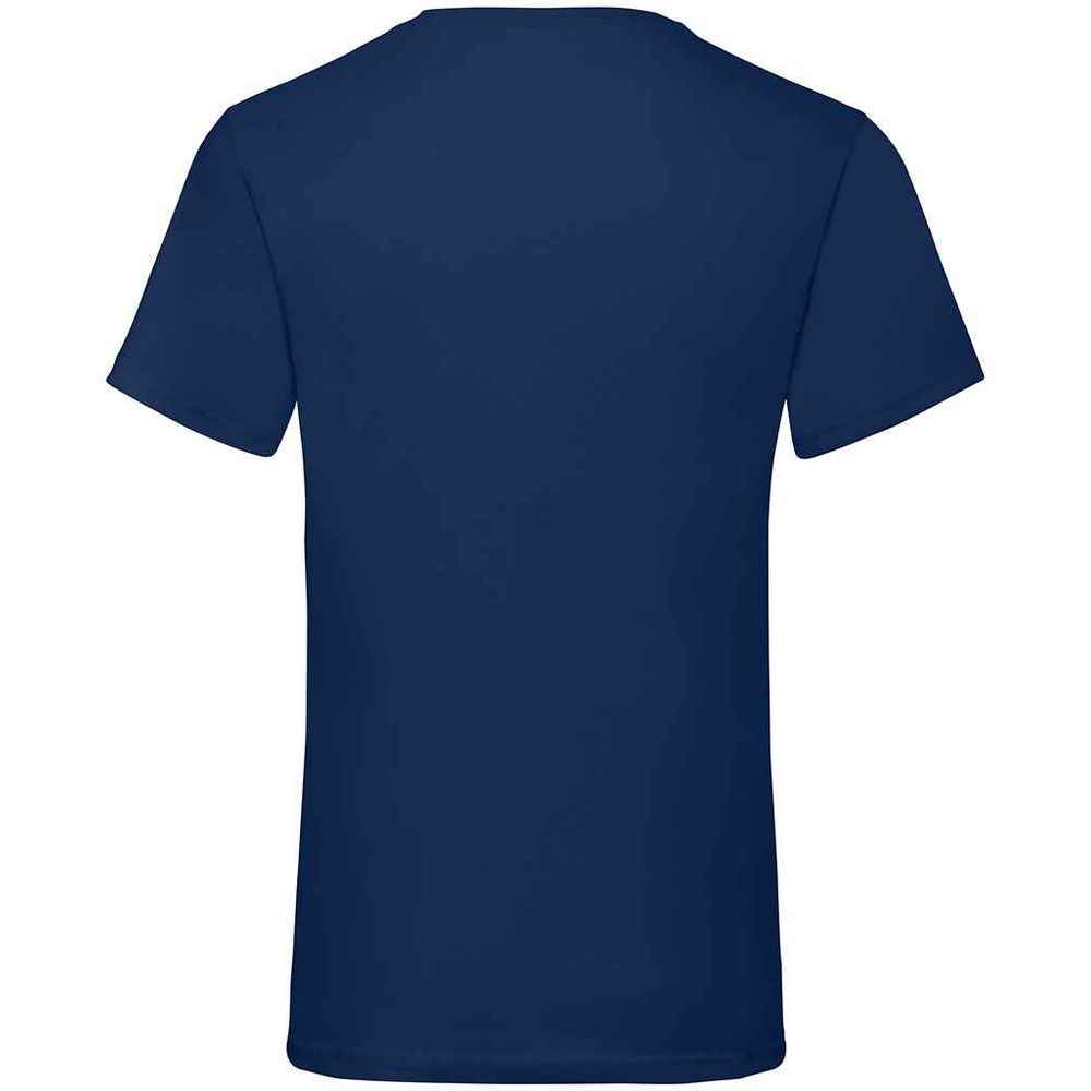Navy - Back - Fruit of the Loom Mens Valueweight V Neck T-Shirt