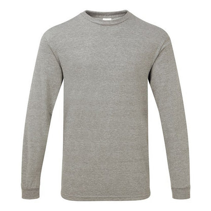 Graphite Heather - Front - Gildan Hammer Unisex Adult Heather Long-Sleeved T-Shirt