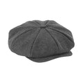 Charcoal - Front - Beechfield Unisex Adult Heritage Herringbone Baker Boy Cap