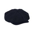 Navy - Front - Beechfield Unisex Adult Heritage Herringbone Baker Boy Cap