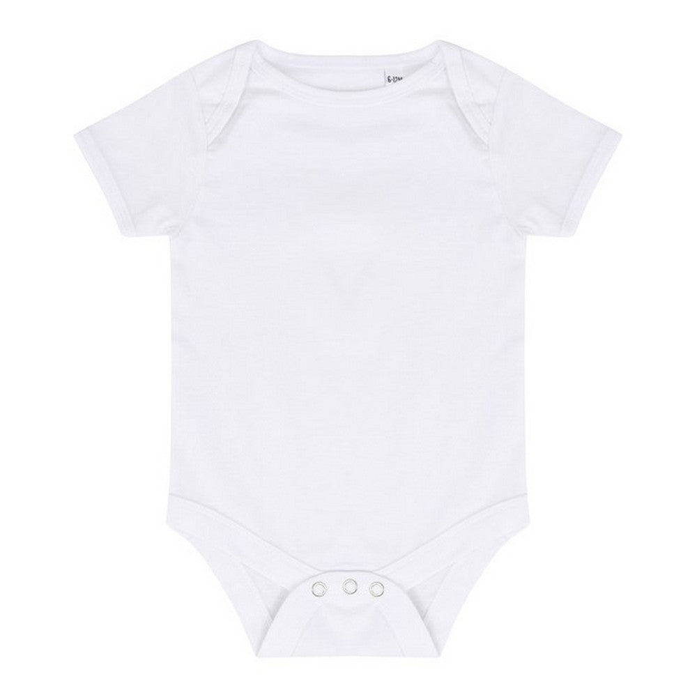 White - Front - Larkwood Baby Essential Short-Sleeved Bodysuit