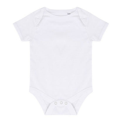 White - Front - Larkwood Baby Essential Short-Sleeved Bodysuit