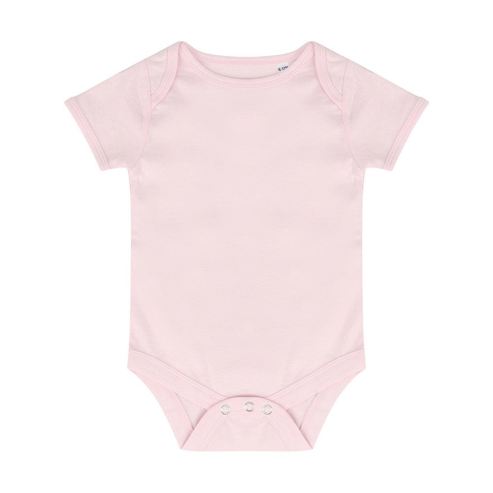Pale Pink - Front - Larkwood Baby Essential Short-Sleeved Bodysuit