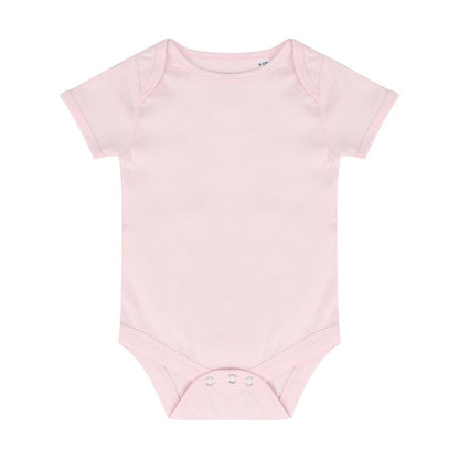 Pale Pink - Front - Larkwood Baby Essential Short-Sleeved Bodysuit