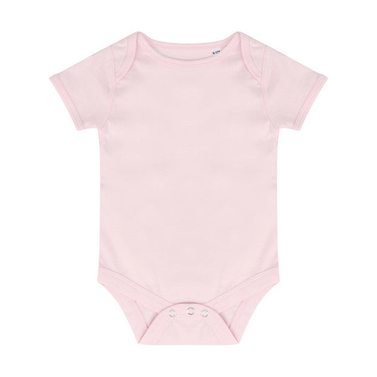 Pale Pink - Front - Larkwood Baby Essential Short-Sleeved Bodysuit