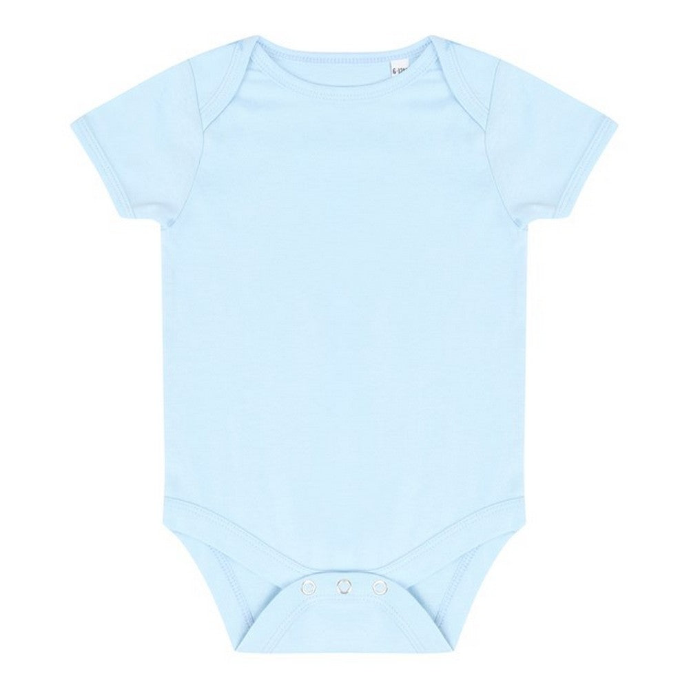 Pale Blue - Front - Larkwood Baby Essential Short-Sleeved Bodysuit