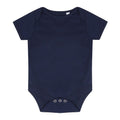 Navy - Front - Larkwood Baby Essential Short-Sleeved Bodysuit