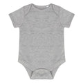 Heather Grey - Front - Larkwood Baby Essential Short-Sleeved Bodysuit
