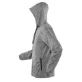 Grey Marl - Side - Spiro Mens Hooded Hoodie