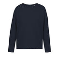 Navy - Front - Kariban Womens-Ladies Oversized Sweatshirt