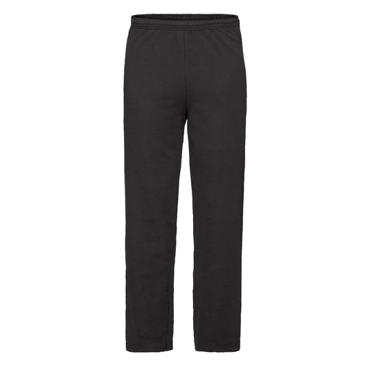 Black - Front - Fruit Of The Loom Mens Lightweight Jogging Bottoms