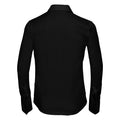 Black - Back - Russell Collection Womens-Ladies Ultimate Long-Sleeved Shirt