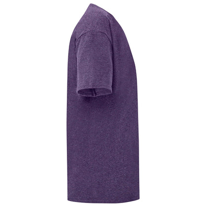 Heather Purple - Back - Fruit of the Loom Childrens-Kids Iconic Heather T-Shirt