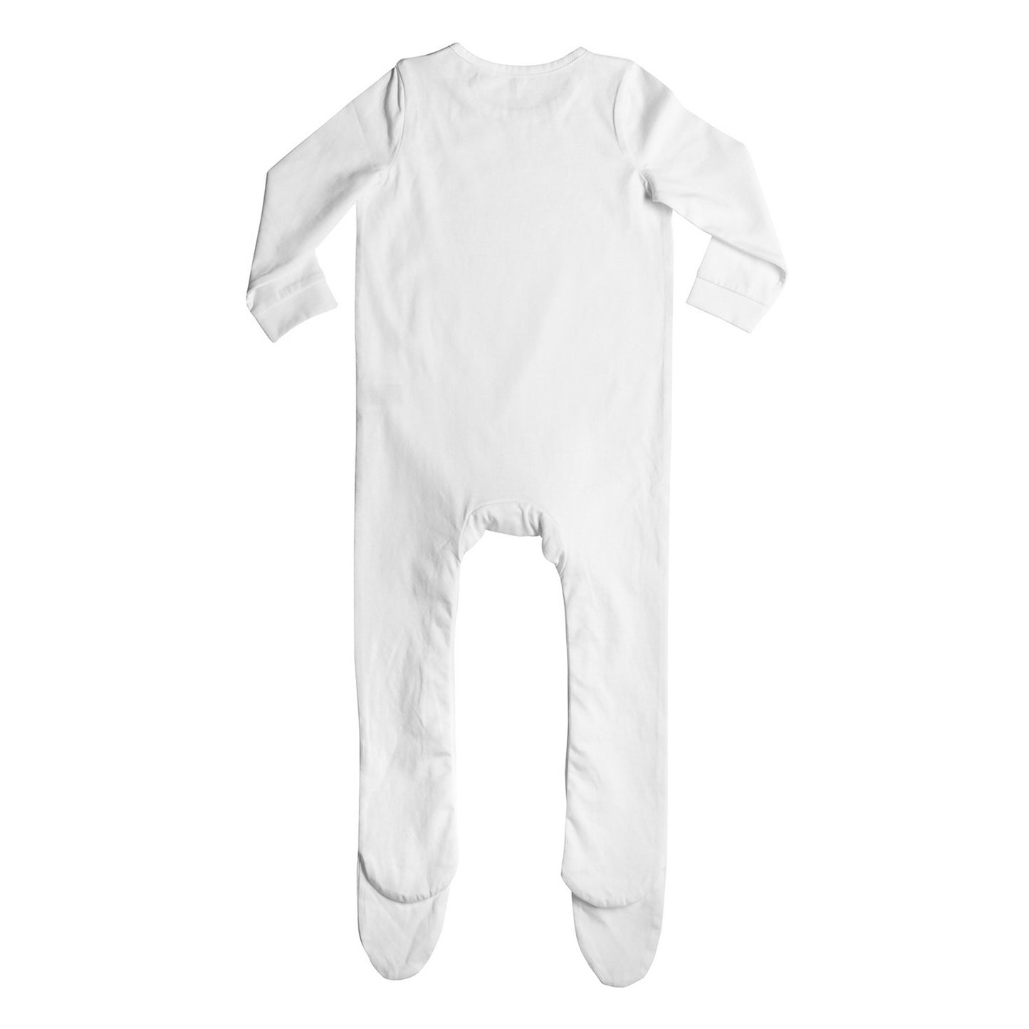 White - Back - Larkwood Baby Organic Sleepsuit