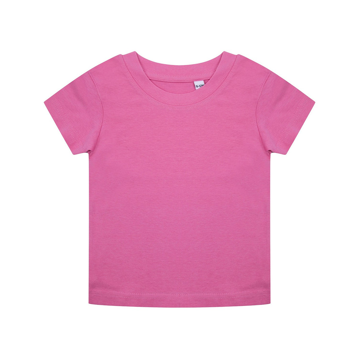 Bright Pink - Front - Larkwood Toddler Organic T-Shirt