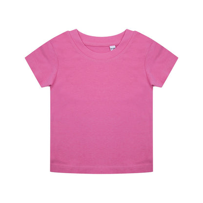 Bright Pink - Front - Larkwood Toddler Organic T-Shirt