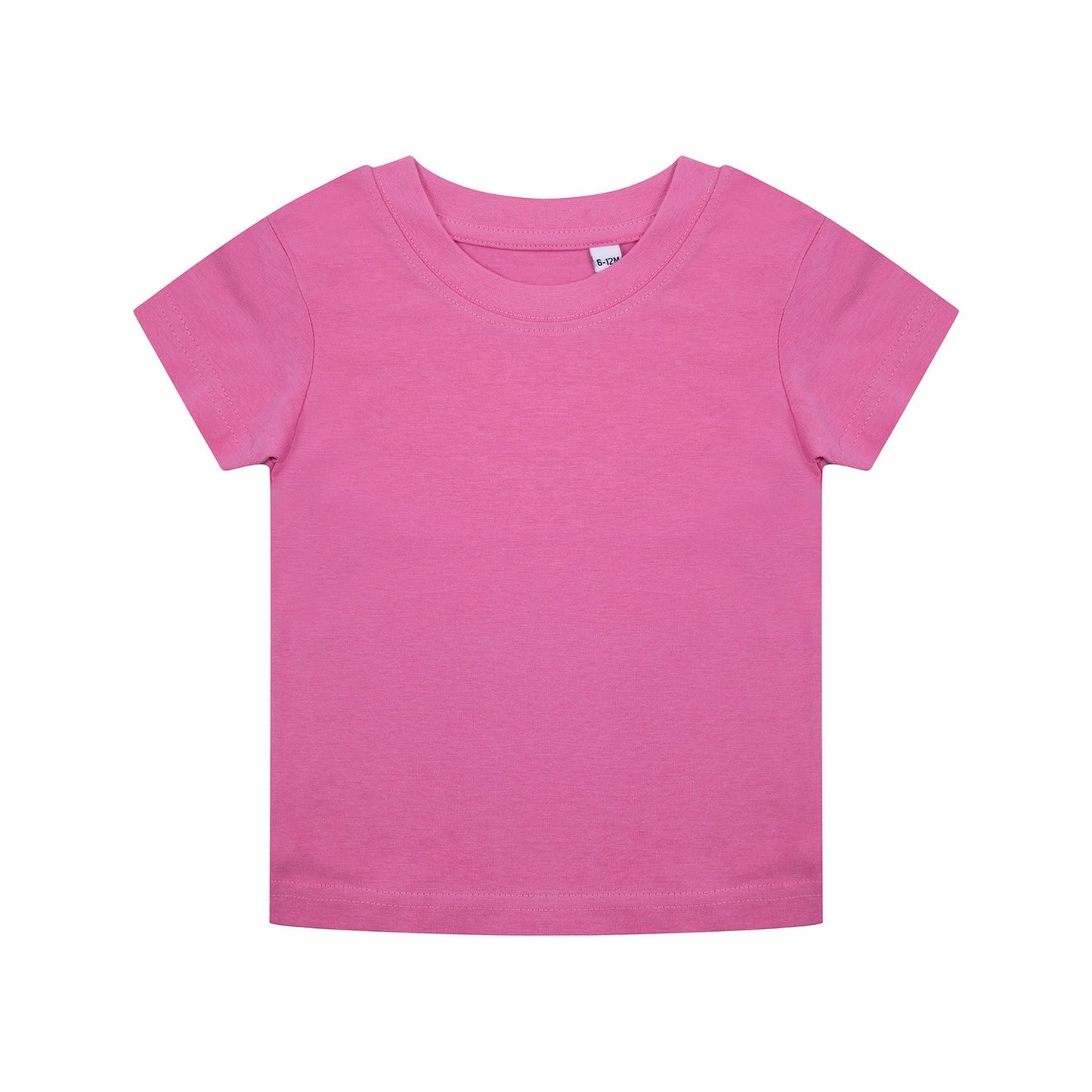 Bright Pink - Front - Larkwood Toddler Organic T-Shirt