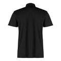Black - Back - Kustom Kit Mens Cooltex Plus Micro Mesh Regular Polo Shirt