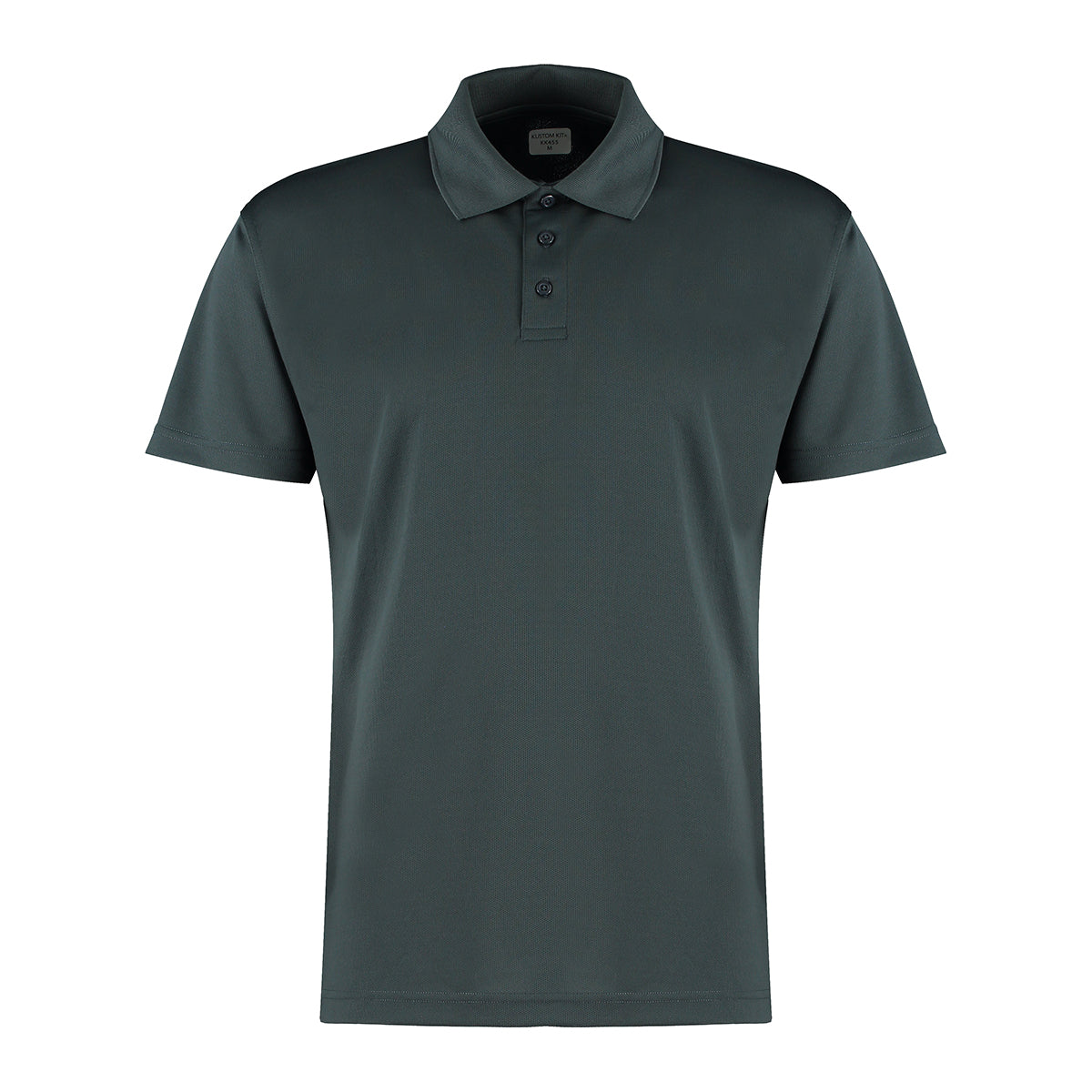Graphite - Front - Kustom Kit Mens Cooltex Plus Micro Mesh Regular Polo Shirt