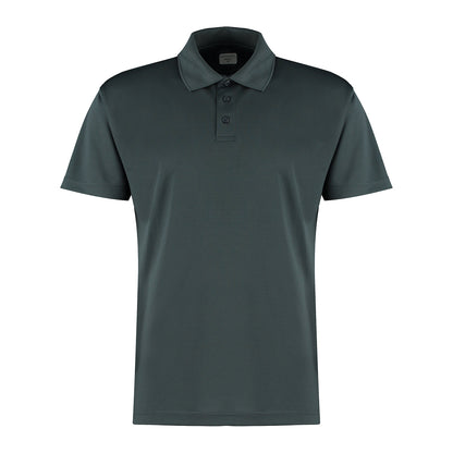 Graphite - Front - Kustom Kit Mens Cooltex Plus Micro Mesh Regular Polo Shirt