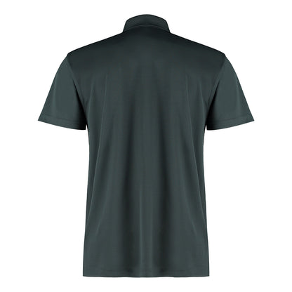 Graphite - Back - Kustom Kit Mens Cooltex Plus Micro Mesh Regular Polo Shirt