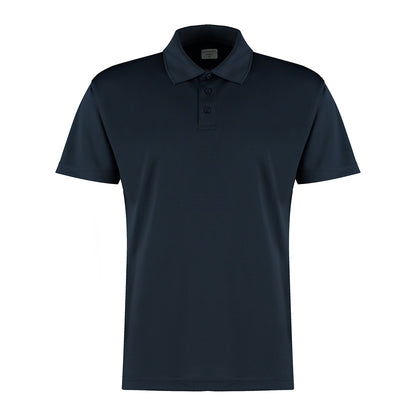 Navy - Front - Kustom Kit Mens Cooltex Plus Micro Mesh Regular Polo Shirt