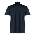 Navy - Back - Kustom Kit Mens Cooltex Plus Micro Mesh Regular Polo Shirt