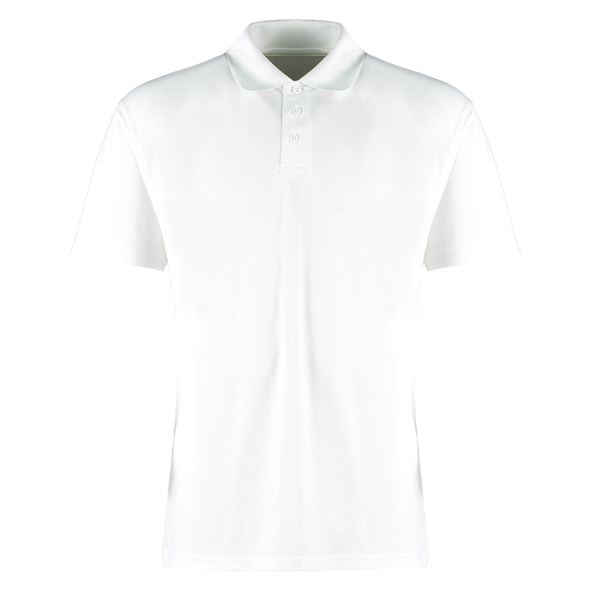 White - Front - Kustom Kit Mens Cooltex Plus Micro Mesh Regular Polo Shirt
