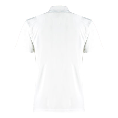 White - Back - Kustom Kit Mens Cooltex Plus Micro Mesh Regular Polo Shirt