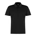 Black - Front - Kustom Kit Mens Cooltex Plus Micro Mesh Regular Polo Shirt