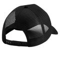 Black - Side - Beechfield Unisex Adult Faux Suede Snapback Trucker Cap