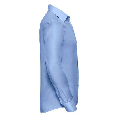Bright Sky - Side - Russell Collection Mens Ultimate Tailored Long-Sleeved Shirt