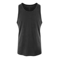 Solid Black - Front - Awdis Mens Triblend Tank Top