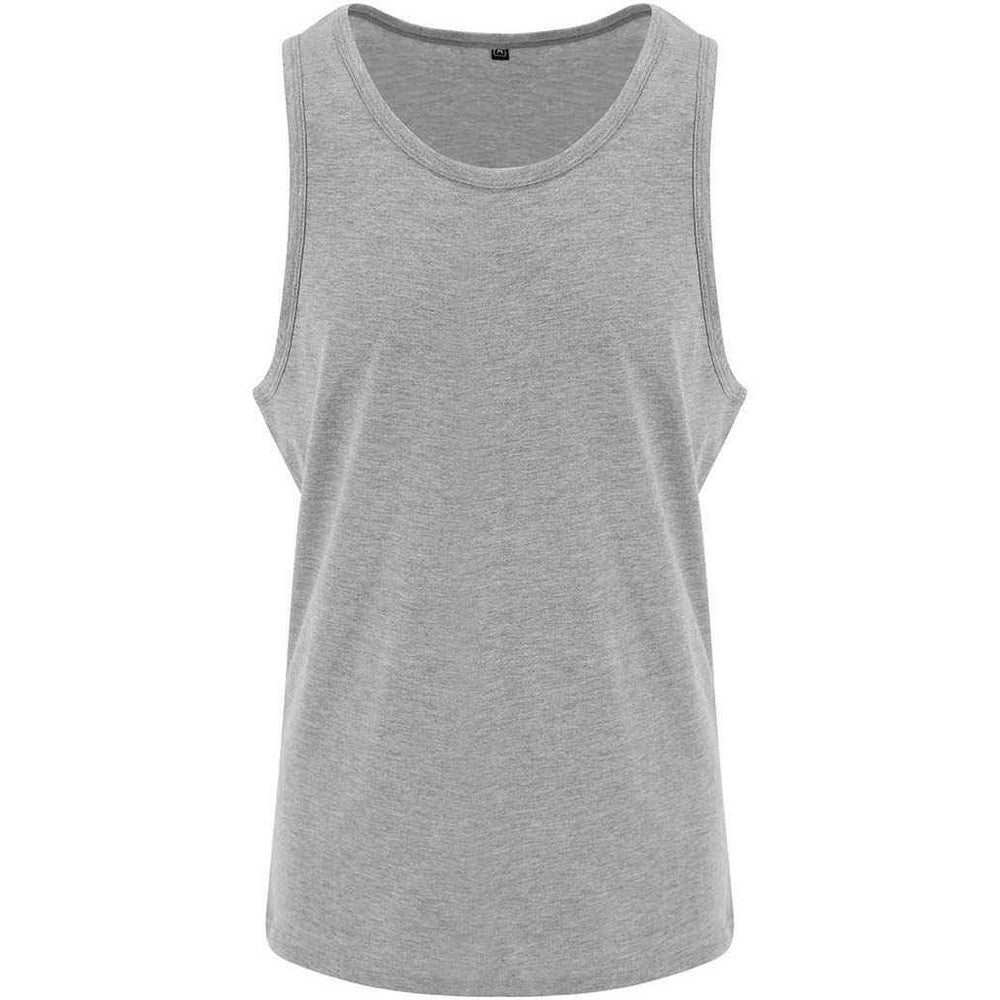 Heather Grey - Front - Awdis Mens Triblend Tank Top